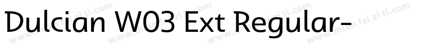Dulcian W03 Ext Regular字体转换